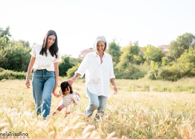 fotografia famiglia in natura
